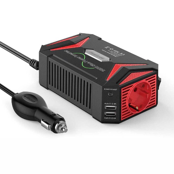 [베스텍] 300W 순수정현파 차량용 인버터-12V를 AC220V로 변환/USB4.2A
